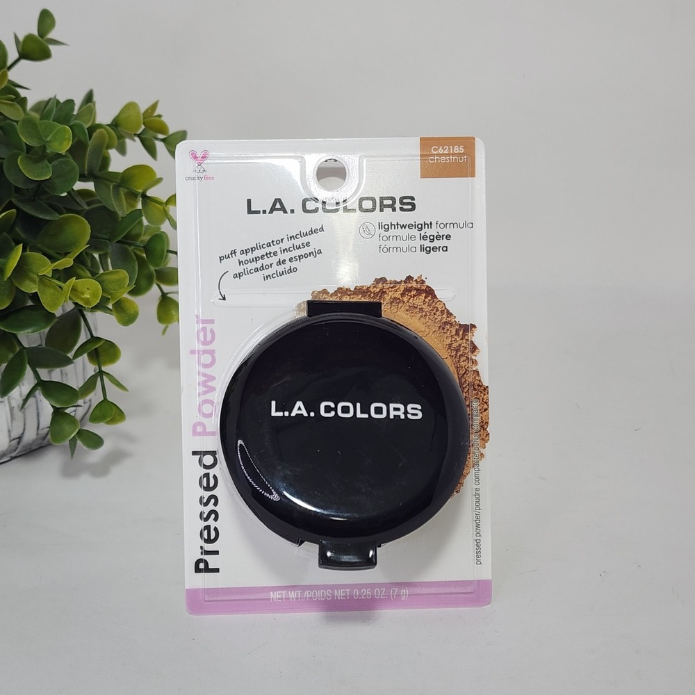 L.A. COLORS Pressed Powder Chestnut C62185 Matte Cruelty-Free ~ 0.25 oz ~ New